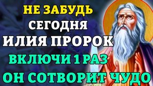 ☦️Сегодня НЕ ЗАБУДЬ! ВКЛЮЧИ 1 РАЗ, ОН СОТВОРИТ ЧУДО! Сильная молитва в Ильин день. Православие. 🕯️