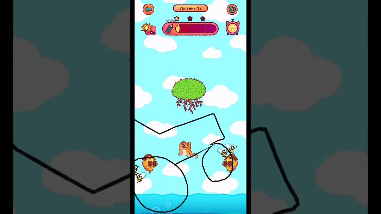Спаси Симбочку, Save Simbachka level 32 #drawgame #drawshorts #игрырисовалки