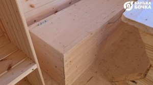 Лавка-рундук (Брус - Каркас)