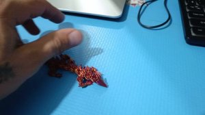 Игрушка Дракон, переливающийся подвижный - 3D модель.