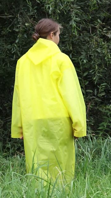 Дождевик — плащ RC-70, размер ХL (140x145 cm),  желтый,  материал: ПЕВА