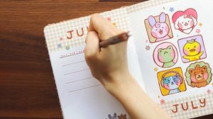 JULY journal with me 💌 (junk journal + bullet journal spreads!)