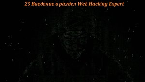 25 Введение в раздел Web Hacking Expert