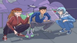 Аудиокнига «Быдло во Франксе». Пролог. Фанфик по «Evangelion».