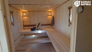 Два абажура в парной (Брус - Каркас)