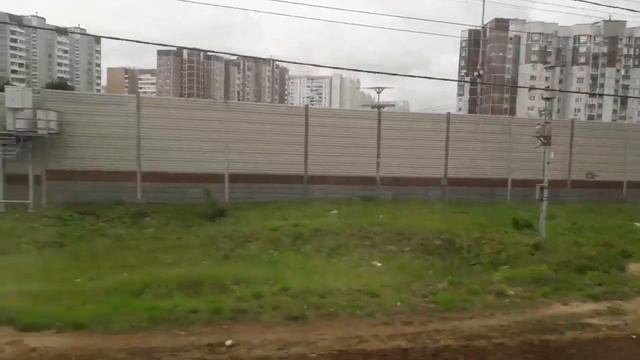 Из окна электропоезда ЭС1П смотреть онлайн