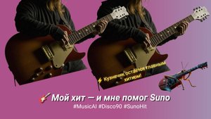 «Кузнечик остаётся главным хитком! 🎸 | Мой хит — и мне помог Suno #MusicAI #Disco90 #SunoHit»