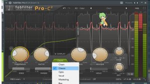FabFilter Pro-C 2 сатурация при компрессии звука
