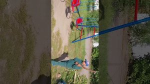 драка Ромы и Никиты (1ч) дерутся палками но переходят на рукопашку!