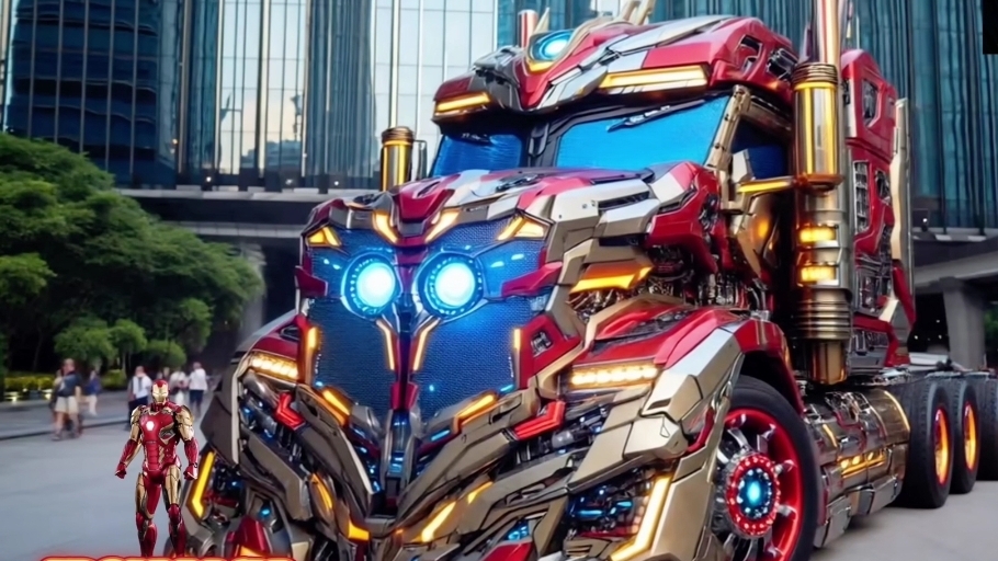 Грузовики Оптимус Прайм для Супергероев Марвел 🚛🚚🚒 смотреть онлайн