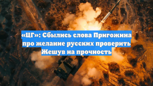 «ЦГ»: Сбылись слова Пригожина про желание русских проверить Жешув на прочность