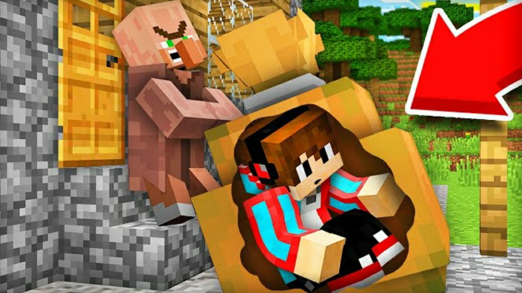 я тайно проник в дом жителя в майнкрафт компот Minecraft