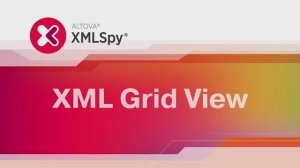 03 XML Editor: Grid View