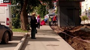 В Альметьевске начался ремонт автомобильно-пешеходной зоны на улице Герцена