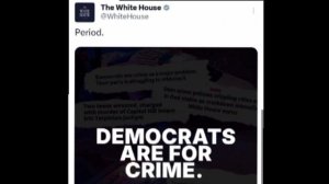 ‼️🇺🇸"Демократы за преступность. Точка", — Белый дом