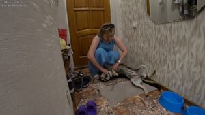 Рита-Бася встречает Люду с работы. Четвёртый день с нами. 20.08.2025.