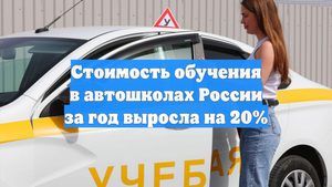 Стоимость обучения в автошколах России за год выросла на 20%