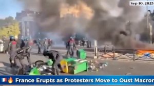 Беспорядки охватили французские города.