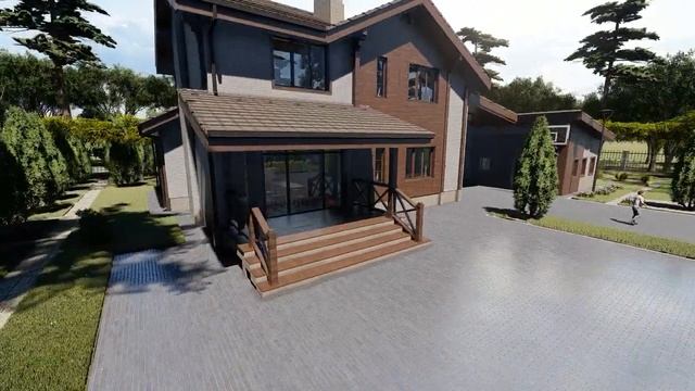 Архитектурное решение коттедж с благоустройством смотреть онлайн