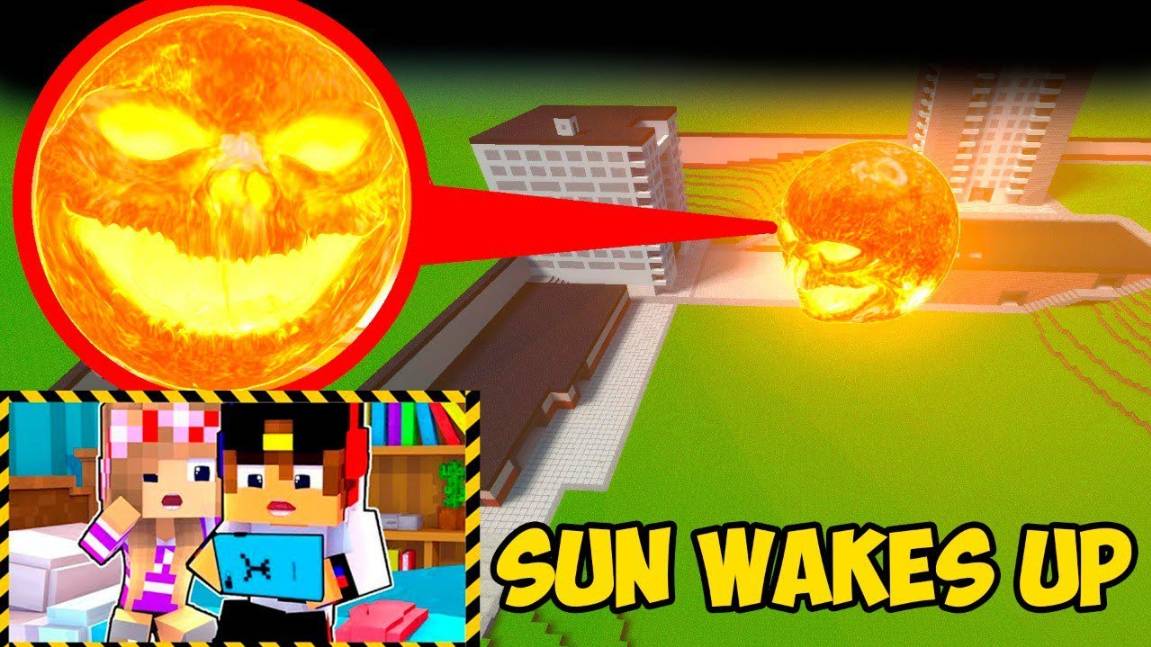 МОЙ ДРОН СНЯЛ THE SUN WAKES UP в Реальной Жизни в МАЙНКРАФТ ДЕВУШКА ВИДЕО MINECRAFT Евгенбро