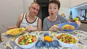 Мукбанг нагуляли АППЕТИТ, Вован ЖАЖДИТ моё МЯСО) Быстрый семейный ужин из того ЧТО БЫЛО