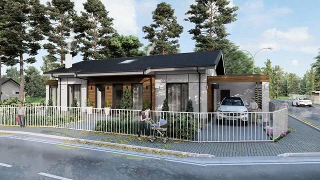 Проект индивидуального жилого дома площадью 109 м2 смотреть онлайн