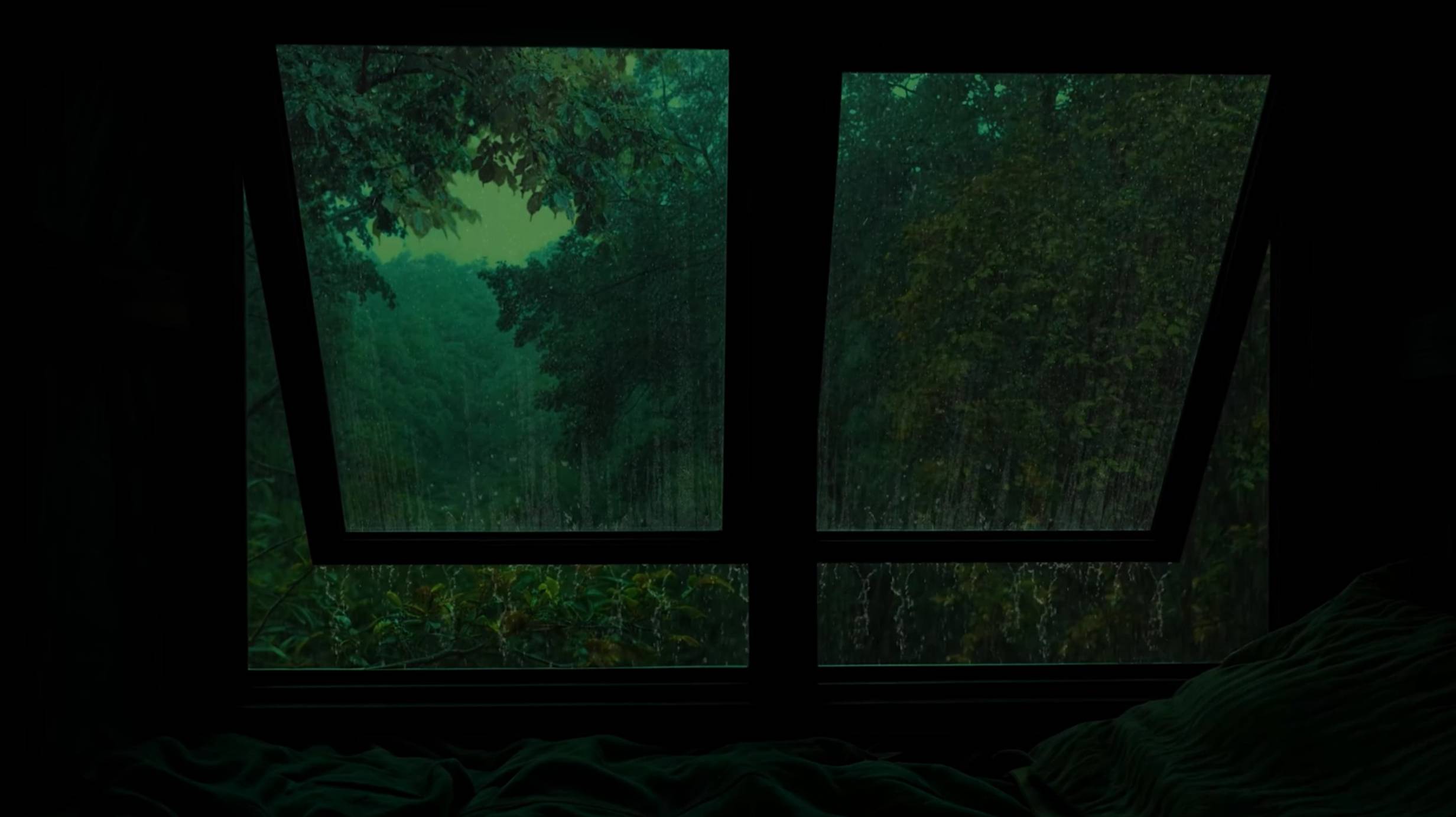 Лесной Дождь с Грозой|Шум Дождя из Окна Для Отдыха и Сна смотреть онлайн