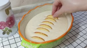 Яблочный манник без муки - простой и очень вкусный пирог