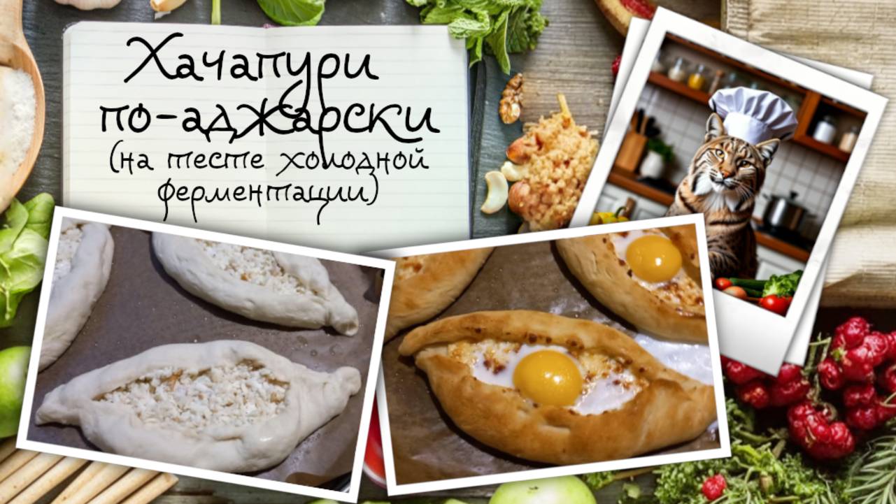 Хачапури по-аджарски / на тесте холодной ферментации