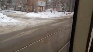 Нижегородский трамвай. Старый информатор в вагоне КТМ-19 № 3202