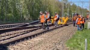 Самоходная машина для смены рельсовых плетей