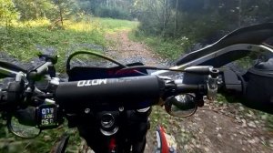 Эндуро тест REGULMOTO SPORT 003 PRO на новой паре ведущей и ведомой звезд по оврагам и песчаникам