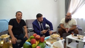 Встреча с беженцами из Палестины.