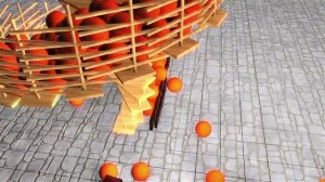 Шаровая анимационная сцена