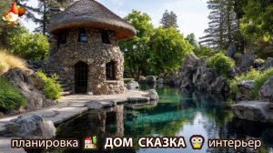 Сказочный дом мечты – 3D идея для вдохновения с планировкой и интерьером 🏡🏚️🏠 вариант (350)