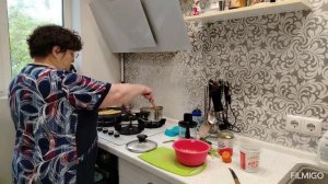 268.)11.09.25.г.Моя👩городская🏢жизнь 🍀🍀🍀.Просто полталка на кухне.☕🥮.