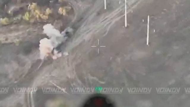 Бездушные птицы 36 отдельной гвардейской мотострелковой бригады молниеносно настигают вражеский танк