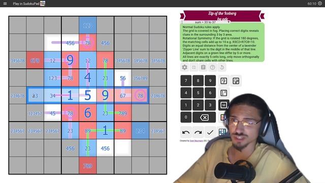 34 - Решаю судоку - (НЕ решил) - Застежка айсберга - Ссылка на судоку в описании смотреть онлайн