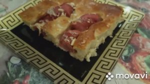 ПИРОГ ИЗ СДОБНОГО ТЕСТА С СОСИСКАМИ