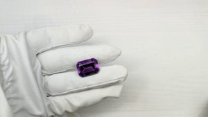 Аметист природный октагон 20*15 мм