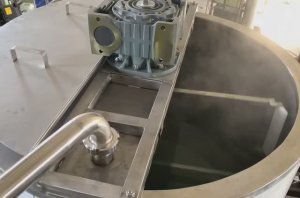 Испытания связки варочного котла и диспергатора на производстве РусскаяФерма.ру