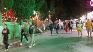 Крым. Город курорт Судак. Кипарисовая аллея.