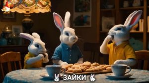 Зая и Зайчата 🐰🐇🐇 Веселые истории из жизни семейства зайчиков (55)