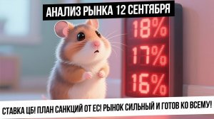 Анализ рынка 12 сентября. Ставка ЦБ! План санкций от ЕС! Рынок сильный и готов ко всему! Рубль! Газ