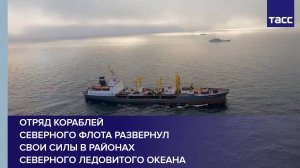 Отряд кораблей Северного флота развернул свои силы в районах Северного Ледовитого океана