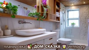 Сказочный дом мечты – 3D идея для вдохновения с планировкой и интерьером 🏡🏚️🏠 вариант (352)