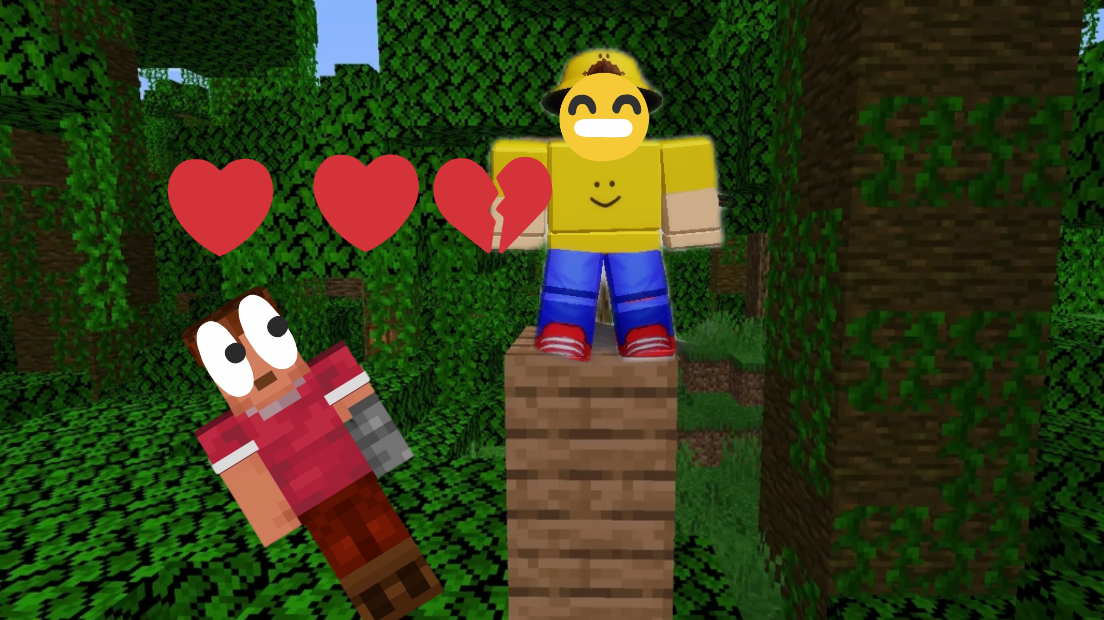 Romain кинул меня и я потерял жизнь! Майнкрафт, но у нас 3 жизни!