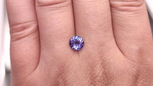 Танзанит, круг 1.09 ct. Танзания. + гемм. заключение