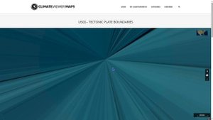 Полюс на картах climateviewer.org