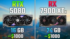 RTX 5080 vs RX 7900 XTX | Test in 7 Games